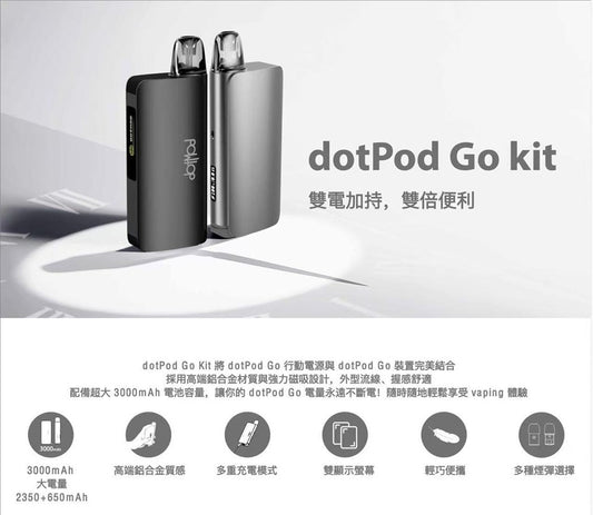 dotPod Go kit 佩特里 注油主機 電力自由,風格隨行